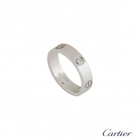 Cartier Platinum Diamond Love Ring B4046765